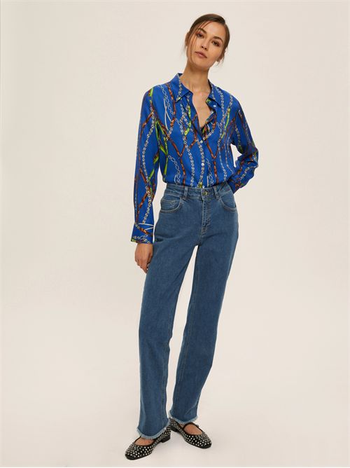 Camicia in twill di viscosa stampata - BLUETTE EMME MARELLA | BRUNICO/002